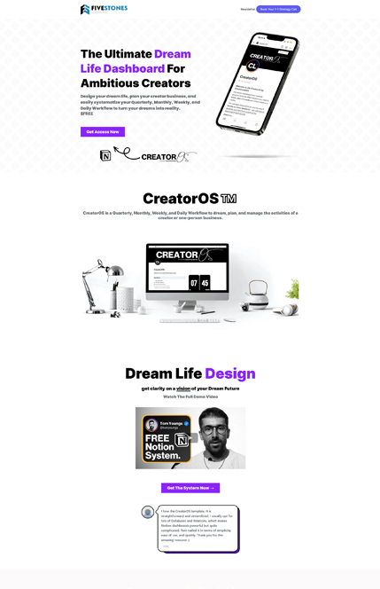 Example website built with AutomateOS 3
