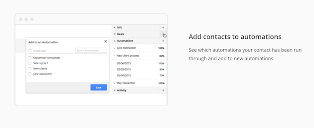 activecampaign chrome extension automations