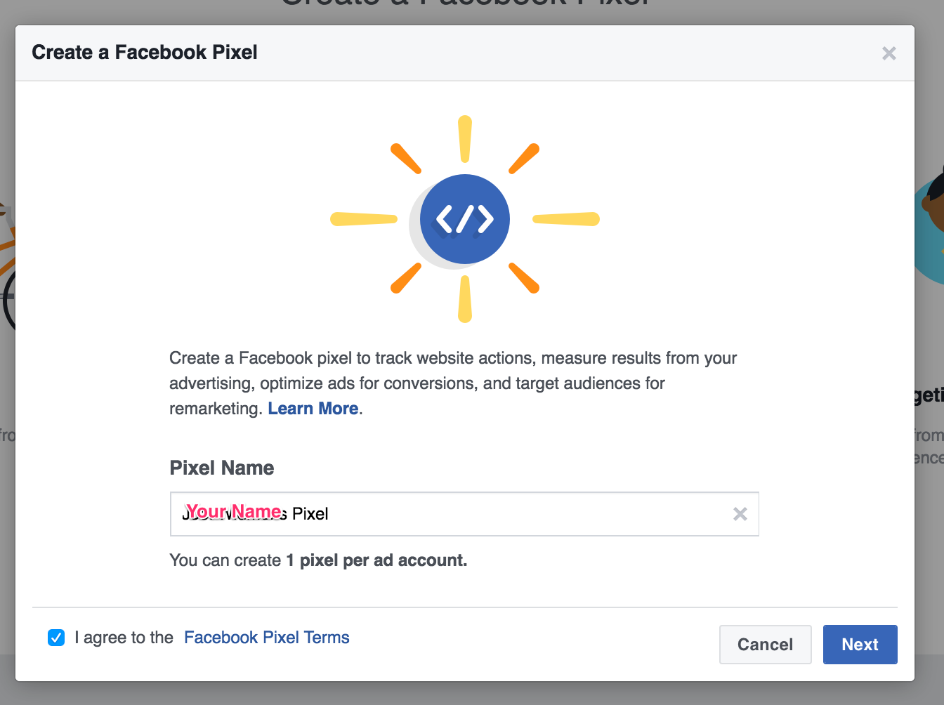 how to install facebook pixel