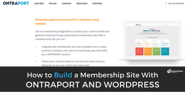 how to build a membership site with ontraport and wordpress